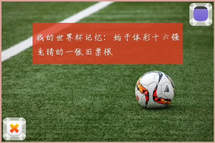 我的世界杯记忆：始于体彩十六强竞猜的一张旧票根